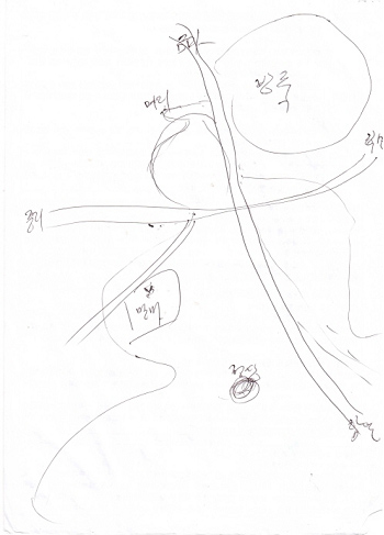 멀뫼마을 전현철 지도 그림