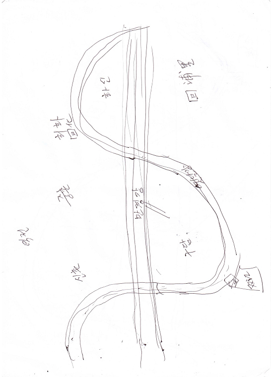 제방 놓기 전의 만경강 모습