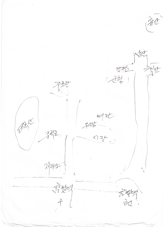 과거 함열역 앞 약도
